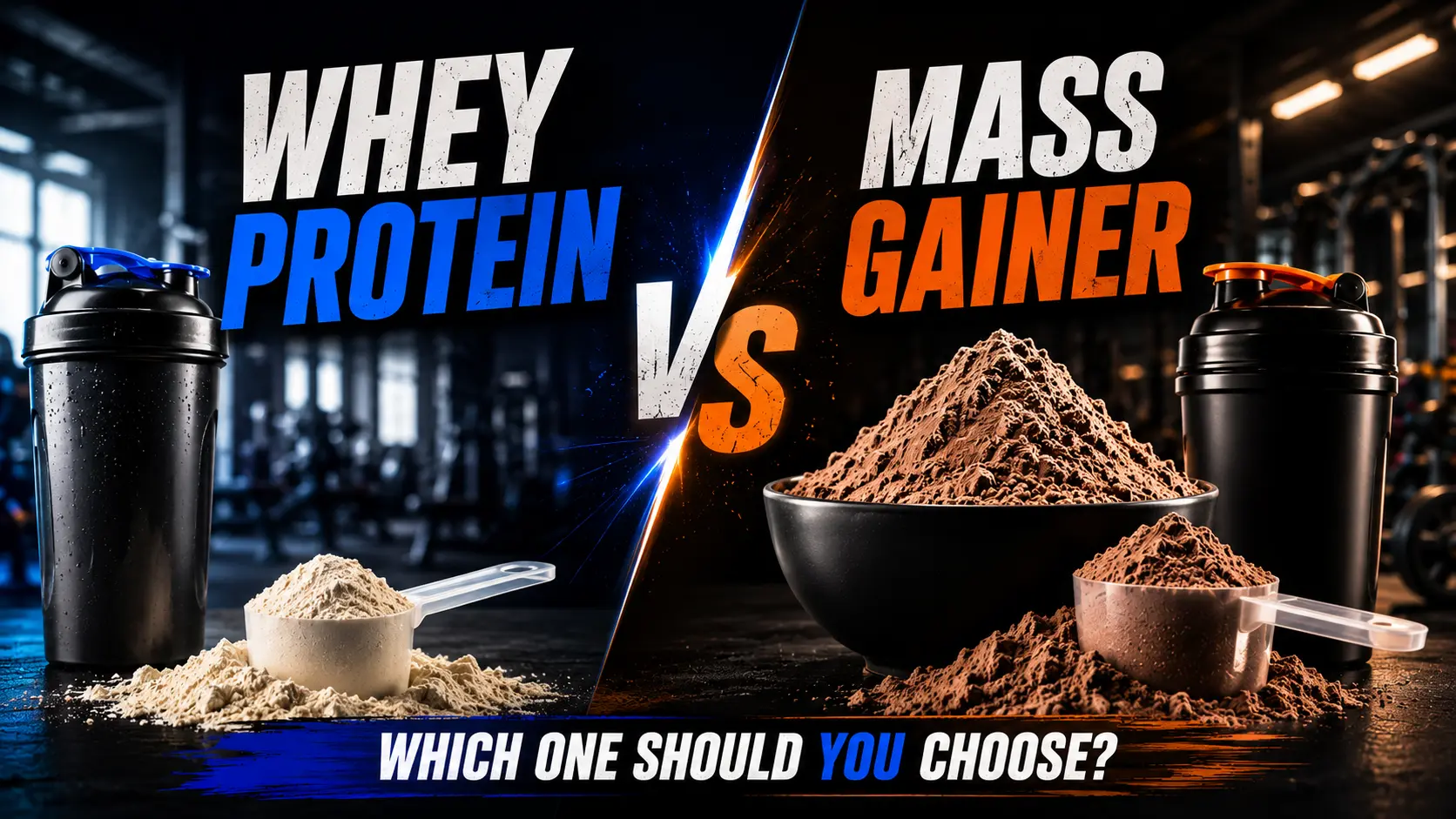 Mass Gainer vs Whey Protein: Which One Should You Choose?