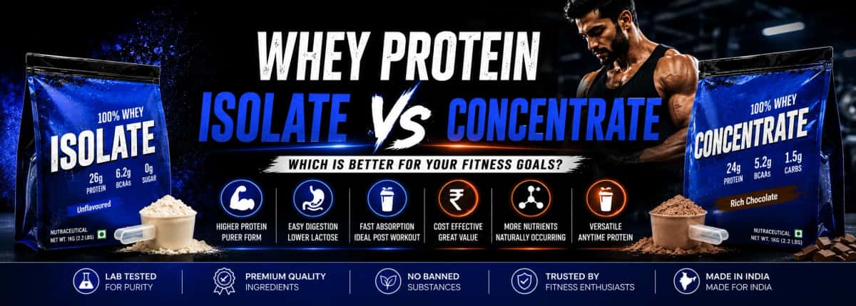 Whey Protein Isolate vs Concentrate: Which Is Better for Your Fitness Goals?